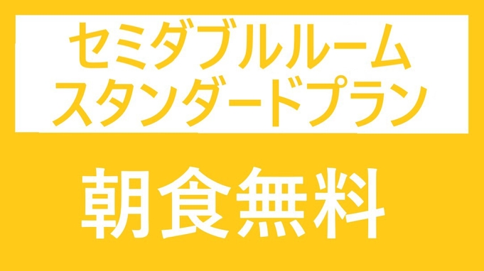 【セミダブル】スタンダードプラン※朝食無料